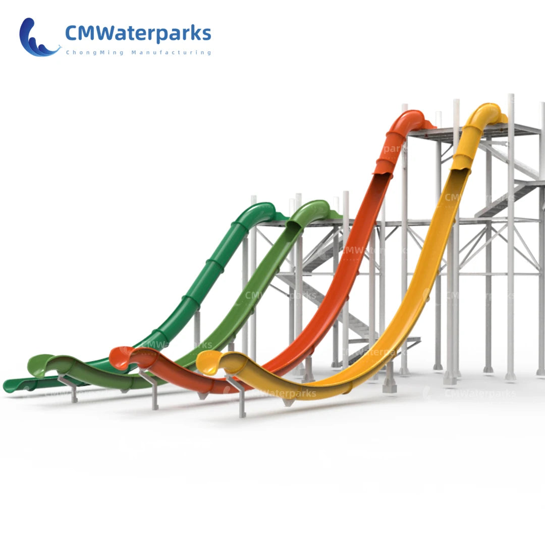 China Factory Water Slides Playground Equipment Swimming Pool Slides