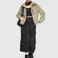 Women's Hooded Jacket Zipper Arm Windbreaker High Quality Zip up Stand Collar Chest Zipper Oversized Hoodie