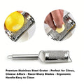 Stainless Steel Cheese Grater Lemon Zester with Handle for Chocolate Grater