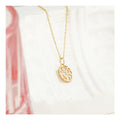 Fast Delivery 925 Sterling Silver Leaf Necklace Collarbone Chain Set for Women