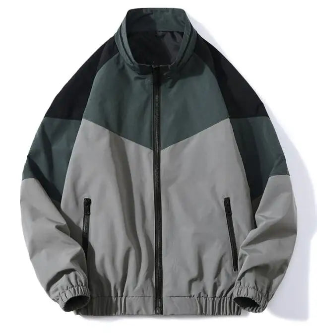 Mens Jacket Without Hooded Streetwear Hip Hop Jackets Casual Drop Shoulder Baseball Jackets