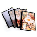 8.5x11Inch Transparent PVC Menu Cover A4 1/2/3/4/6/8 Pages Restaurant Menu Holder Folder for Hotel & Coffee Shop