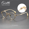 Luxury Brand Vintage Spectacle Eyewear Retro Monturas Lentes Eyeglasses Manufacturers IP Titanium Eye Glasses Men Optical Frame