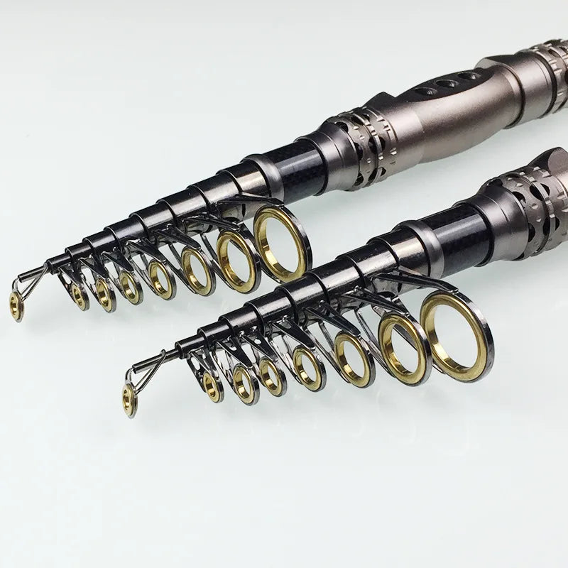 1.8M Carbon Fiber Surf Carbon Rod Pocket Telescopic Rod Deep Sea Fishing Rod Ultralight Telescopic