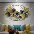 125X75CM  Wholesale Home Art Decor Modern Nordic Luxury Modern Living Room Metal Flower Wall Hanging