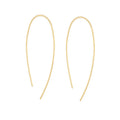 RINNTIN EQE60 Silver Jewelry Minimalist 925 Silver Earrings Wholesale 14K Gold Plated Hoop Earring for Women