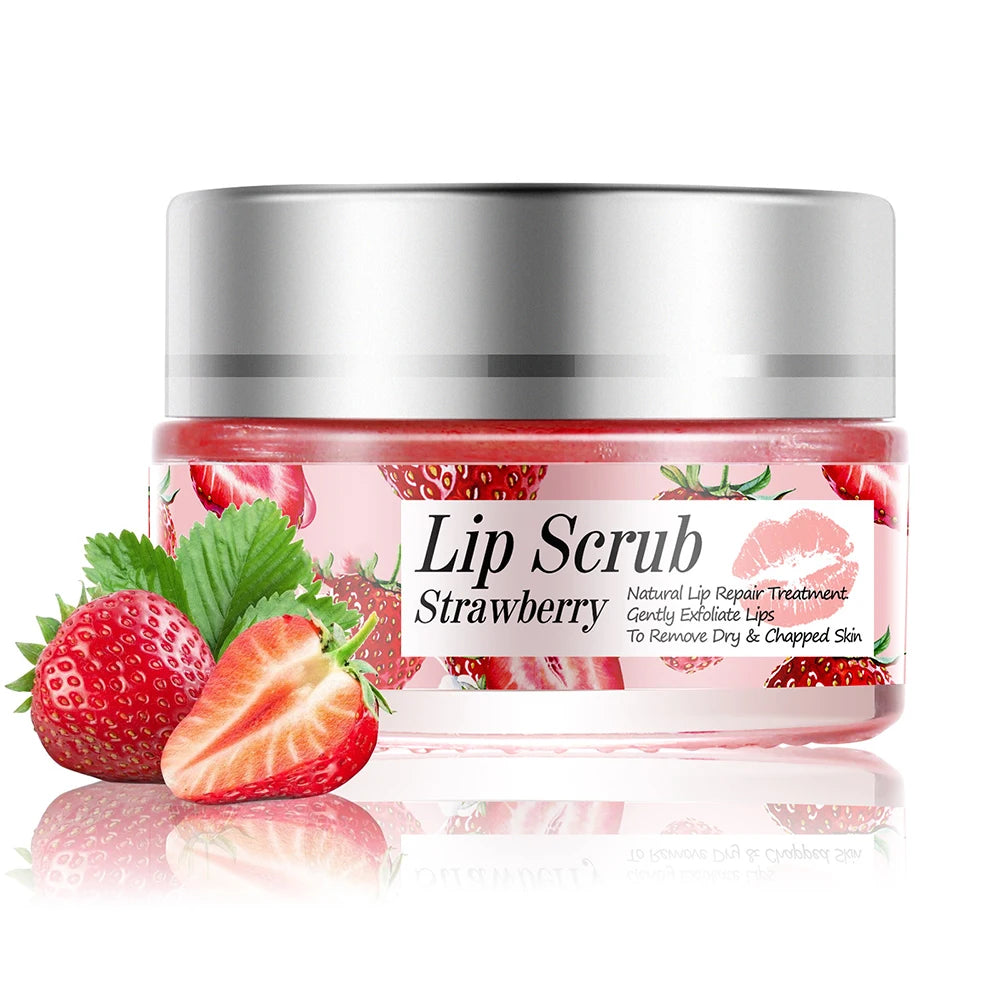 BLIW Private Label Strawberry Sugar Natural Peach Orange Flavor Vegan Organic Exfoliating Sugar Lips Care Lip Scrub