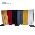 Kkmark High Thick Blackout Portable IFR Fireproof Velvet Drapes Curtains Customized Color Telescopic Size for Wedding Stage