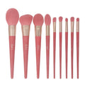 ZH Best Selling 9 Pieces Soft Vegan  Best Kabuki Luxury Pink Quality Ever Beauty Private Label Make up Brushes Cosmetic