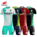 Wholesale Manufacture Sublimation Printing Football Jersey Custom Football Uniforms Shirts Soccer Jersey Set