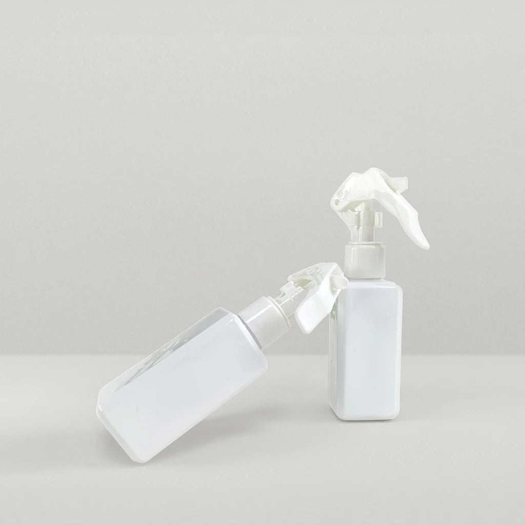 150ml White Rectangle Vintage Plastic Screw Cap Spray Bottle for Face Cream Skin Care Serum Cosmetics Use Screen Printing