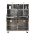 USMILEPET Factory Direct Stainless Steel Veterinary Cage Pet Hospital Supplies for Pet Grooming Salon Veterinary ICU Cage