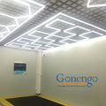 Factory Aluminum Working Light S Shape Gym Car Workshop Detailing Supermarket LED Lights