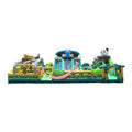 Forest Panda Jungle Animal Theme Amusement Park Inflatable Games Bouncy Jumping with Slide for Fun