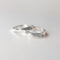 Minimalist Bijoux Wholesale 925 Sterling Silver You Complete Me Couple Ring for Men and Women Engagement Rings