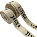 100% Natural Eco-Friendly Custom Personalized Printed Cotton Twill Ribbon Decoration With Brand logo