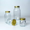 Hot Sell 8oz 16oz 32 oz  2L Glass Mason Jar with Metal Lid
