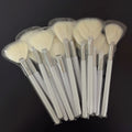 Custom Facial Beauty Salon Spa Acid Peel White Face Mask Brushes for Facial Gel Clay Face Applicators Makeup Soft Hair Fan Brush