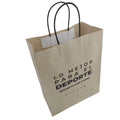 KM Custom Printed Recyclable Food Package Gift Paper Shopping Bags with Twisted Handles Biodegradable Made of Sugar Cane Fibers