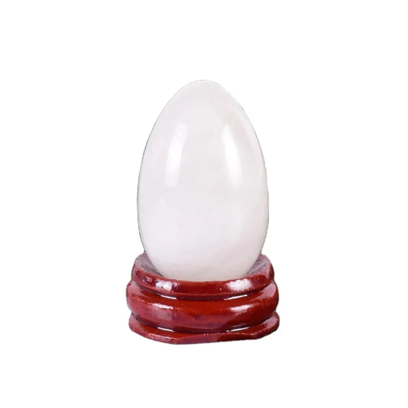 Huiying Wholesale Natural Nephrite Jade Stone Gemstone Polished Nephrite White Jade Yoni Egg Set For Women Kegel Exercise