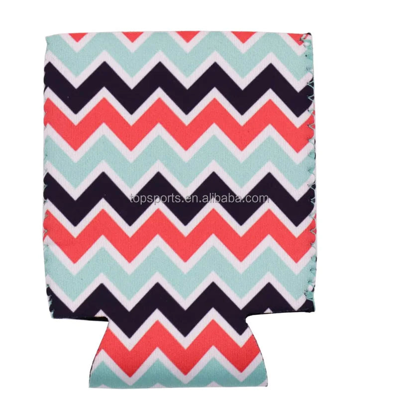Cute Sublimation Printing Insulated Neoprene Drink Cooler Sleeves Sublimation Can Coolie