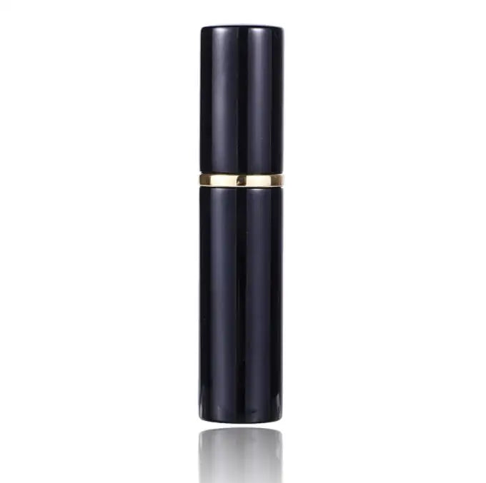 3ml Black Aluminium Refillable Empty Mini Glass Pocket Perfume Bottles