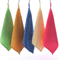 Quick-Dry Five Color Microfiber Hand Dry Towel Soft Woven Cloth with Hanging Loop for Fast Drying Kitchen Bathroom for Home Use