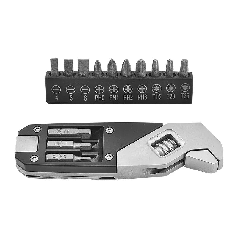 OEM Metric Box Adjustable Stainless Steel Ratchet Wrench Multi-Function Folding Hex Wrench Screws Chrome Finish DIY Grade
