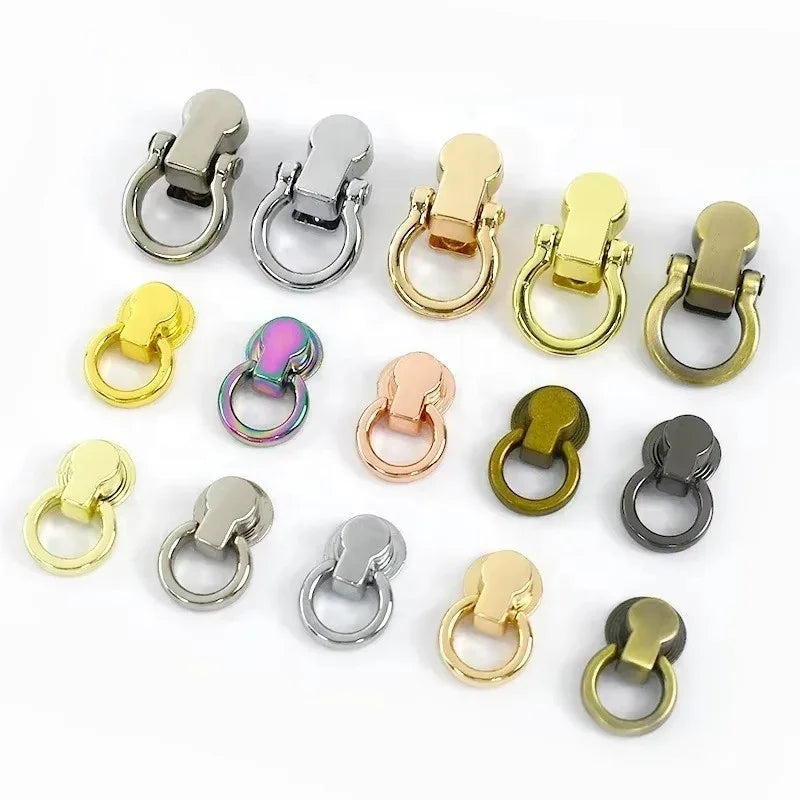 Meetee BF798 DIY Hardware Accessories 8x24mm Bag Strap Chain with Adjustable Alloy Nail Hooks Clasp Side Clip Ring Buckle