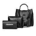 Custom Fashion Design Pu Leather Three in One Ladies Bags Handbag Set