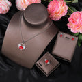 Hot Sale Vintage Ladies Gold  Gem Jewelry Set Earrings Necklace Quartzite Chalcedony Set Plated Jewelry Sets for Gift