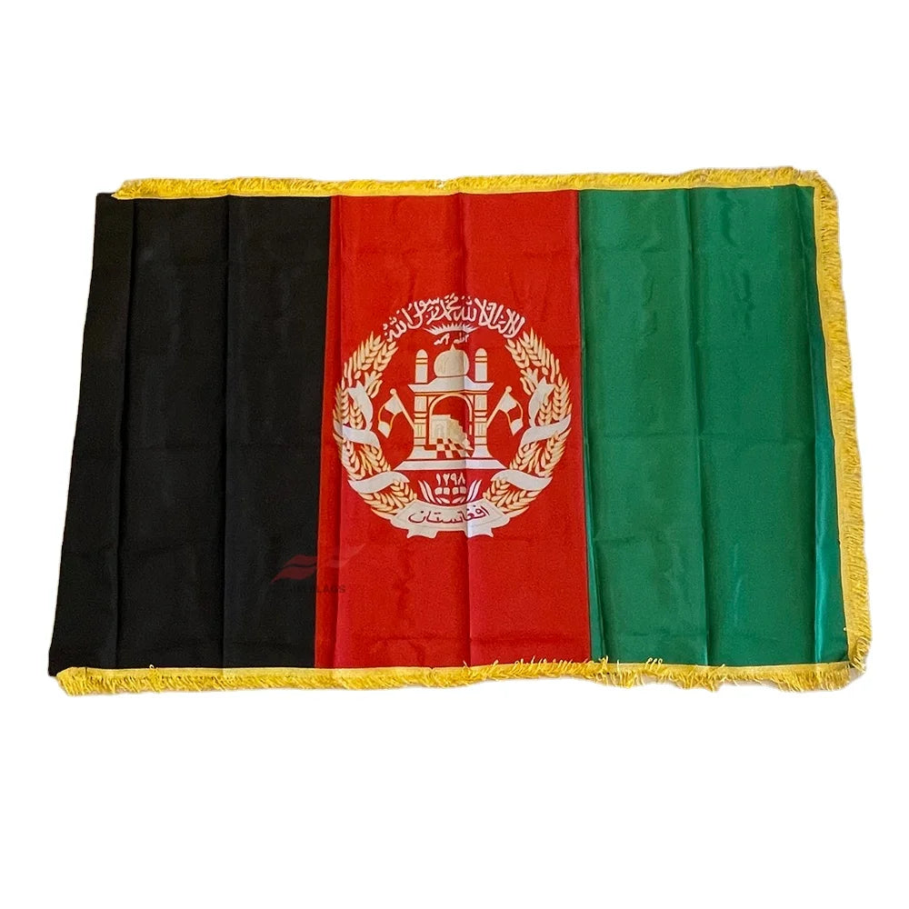 Wholesale 3*5 ft Afghanistan Banner Events Holiday Decoration Polyester No Fade Afghanistan Flags
