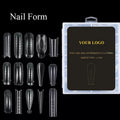 Customized Logo Building Gel Nail Mold TIPS 120 PCS Builder Extension Forms With Scale Acrylic Full Cover False