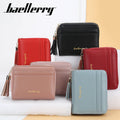 Baellerry Cute Short Bifold Card Holder Wallet for Women Little Purse with Leather Tassel Synthetic Leather Lining