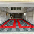 Best Seller Plastic Modular PP PVC Garage Floor Tile Interlocking Floor Tiles 40x40Cm Vinyl Floor Tile for Car Wash Auto Show