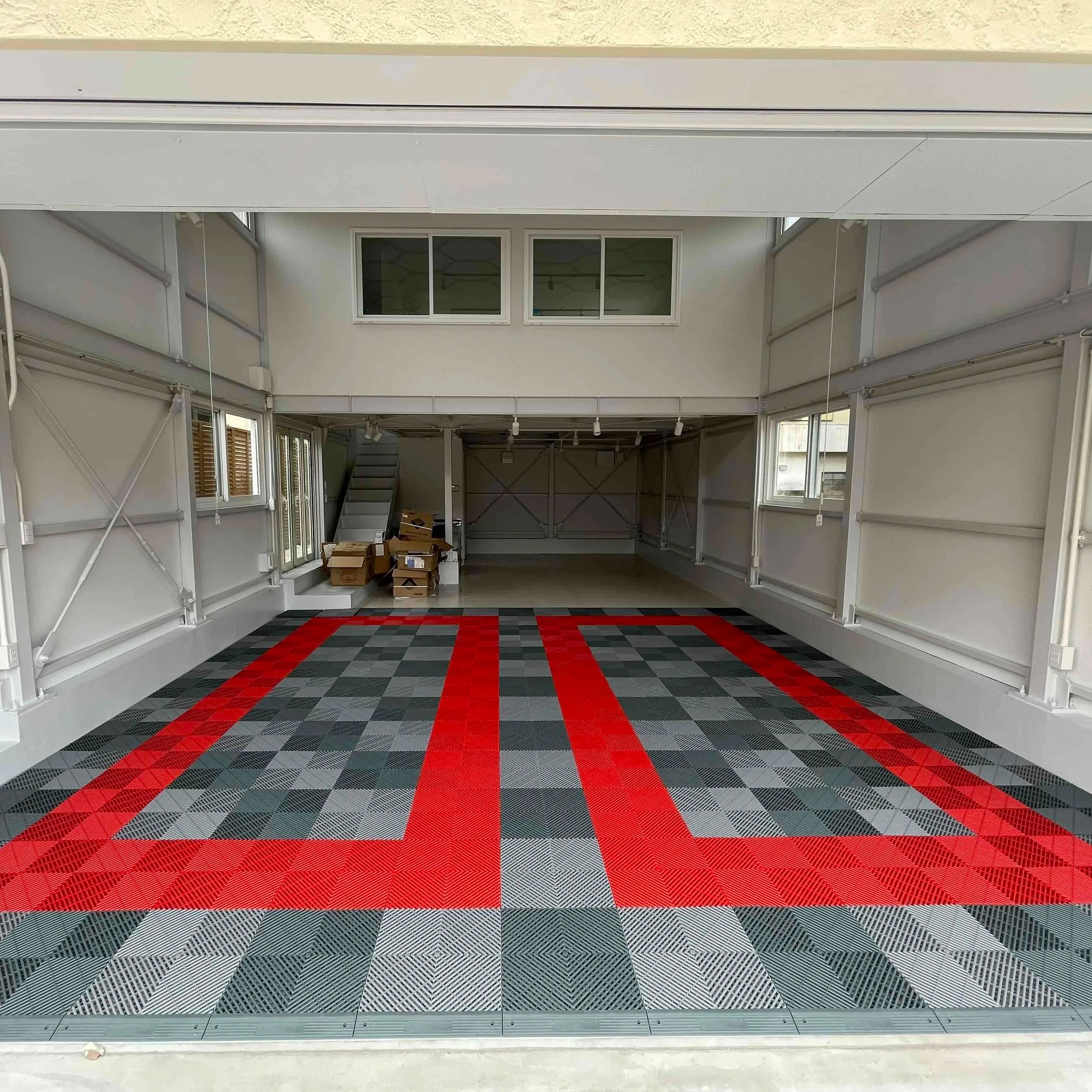 Best Seller Plastic Modular PP PVC Garage Floor Tile Interlocking Floor Tiles 40x40Cm Vinyl Floor Tile for Car Wash Auto Show