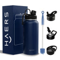 Custom Wide Mouth Double Wall Stainless Steel Thermos Flask 18 oz 32 oz Vacuum Insulated Leak-Proof Camping Travel Water Bottle