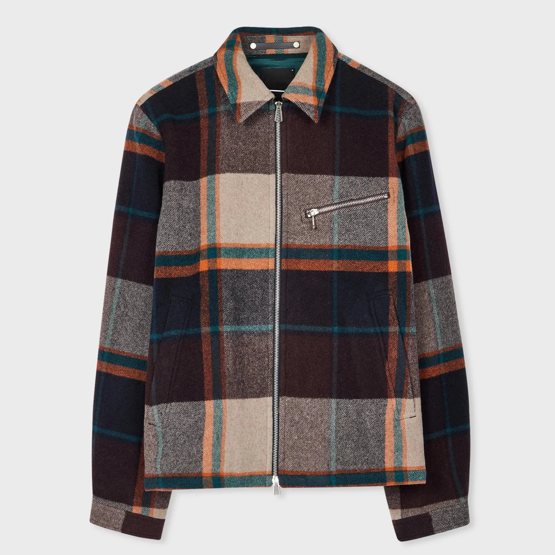 New Arrival Men's Polyester Jackets Double Zip Contrast Line Lightweight Shirts Jackets