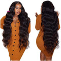 13x4 Body Wave Lace Front Wigs Human Hair Pre Plucked Transparent Frontal Wigs for Women 200% Density Brazilian Virgin Wigs