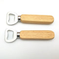 Factory Custom Eco-friendly Stainless Steel & Wood Top Keychain Knife Double Hinged Beer Bottle Opener