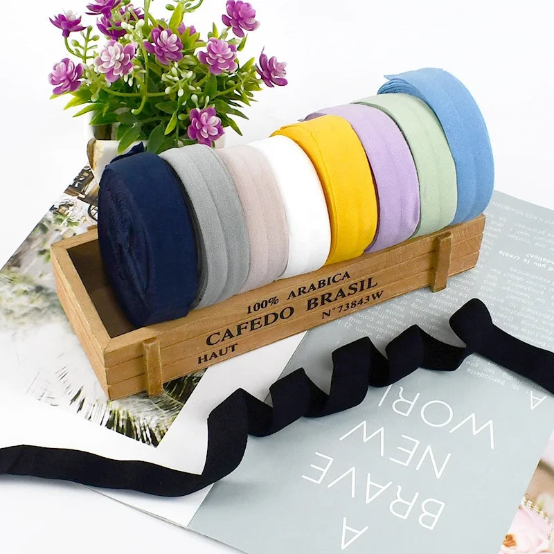 Meetee RD816 2cm Garment Accessories DIY Handmade Sewing Material Polyester Webbing Stretch Lace Fabric Underwear Elastic Band