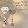Memory Crystal SunCatcher Engraved Glass Trophy Laser Love Decor Window Hanging Crystals Sympathy Gift for Loss Mother Rainbow