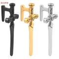Gold Plated 316L Stainless Steel Cross Sword Dangle Weights Flesh Tunnels Gauges Plugs Earrings Piercings Wedding Body Jewelry