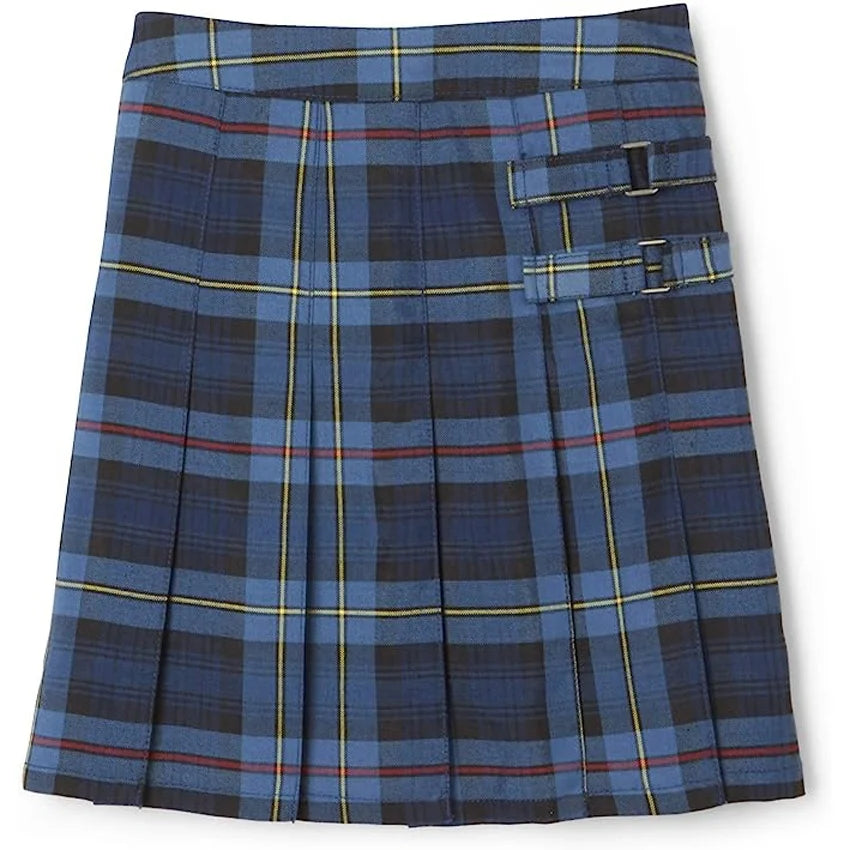 Wholesale Custom Little Girls' Plaid Two-Tab Scooter Skirt School Skirt