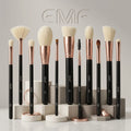 Professional 11-Piece High Quality Synthetic Hair Makeup Brush Set Custom Logo Eyebrush Fan Style for Women's Face Concealer