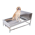 Luxury Smart Automatic Flushing Stainless Steel Dog Toilet All-in-one Straight-Through Sewer Indoor Self Cleaning Pet Toilet