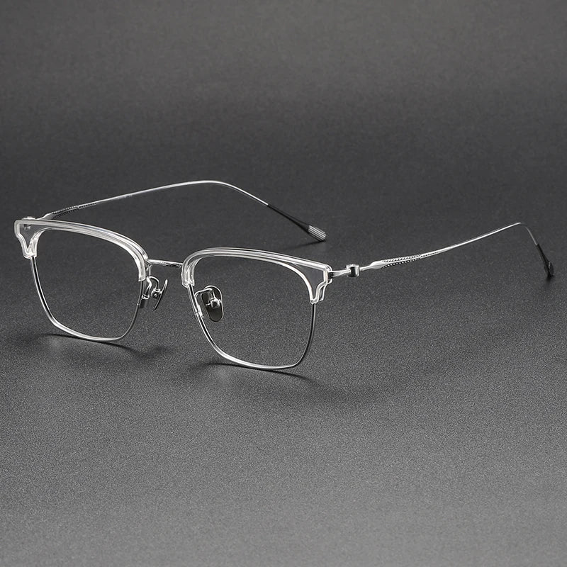 80896 Round Titanium Optical Lenses Glasses Frame Men Titanium Women Eyewear Frame Glasses Eyeglasses Metal Eyewear