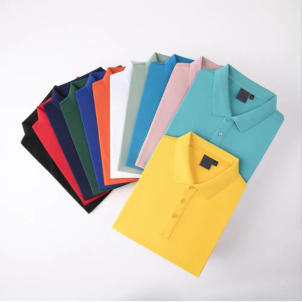Toddler Boys Cotton Polo Shirts Oem with Custom logo Free Shipping Men's Printed White Fit Long Sleeve Unique Polo Shirt