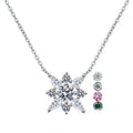 Custom Pendant 18k White Gold Plated Non Fading Design Jewelry Women 925 Sterling Silver Moissanite Necklaces