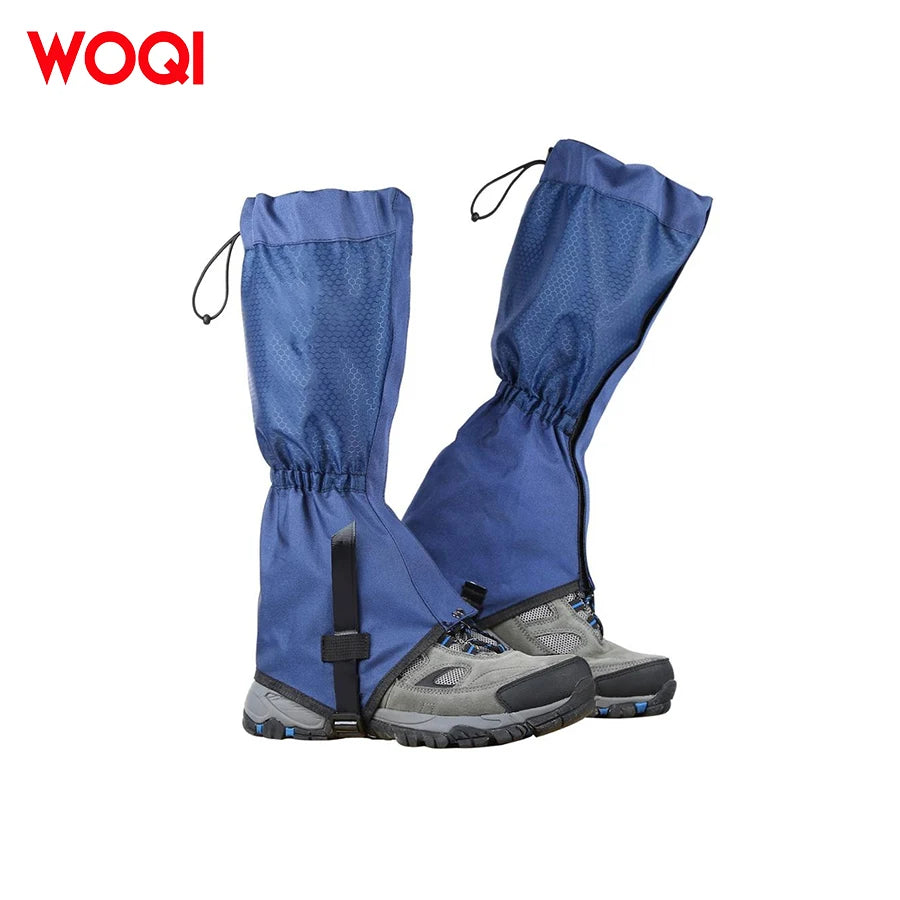Woqi  Outdoor  Camping Gaiters Hiking Gaiters Adjustable Polyester Snow Leg Gaiters Waterproof for Hiking Walking Climbing